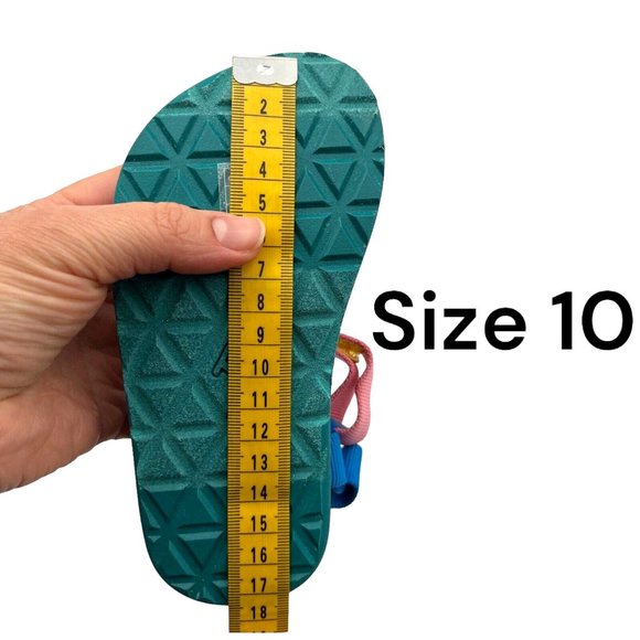 Teva Toddler Girl's Sport Sandals Size 9 Multicolor Lightweight Adjust Straps - Picture 14 of 16
